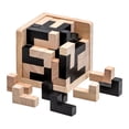 thumbnail image 1 of Brain Teaser Puzzle Cube Wooden Puzzles T Shaped L Puzzle Educational Toy For Kids And Adults, 1 of 1