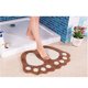thumbnail image 4 of Alfombra de baño Alfombra de baño hecha de microfibra Diseño de huella antideslizante Alfombra de baño Alfombra de baño suave para baños Xemadio LL-0824, 4 of 4