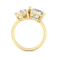 thumbnail image 3 of Baytown - Moissanite Pear & Princess Cut Lab Diamond Two Stone Engagement Ring, 3 of 4