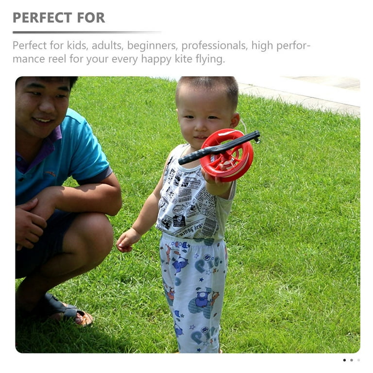 2pcs Kite Reel Kite String with Reel Rope Winder Handle for Kids Outdoor Park, Kids Unisex, Size: 19x17cm