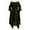 Green, variant on Lindreshi Gothic Dresses for Women Halloween Women's Fashion Dark In Ruffle Sleeves Off Shoulder Gothic Midi Dress