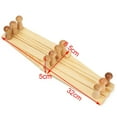 thumbnail image 4 of Perchero de pared de madera Happon con 10 ganchos expandibles estilo acordeón, versátil, para habitación infantil, baño, dormitorio, sala de estar y cocina, 1 unidad., 4 of 7