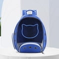 thumbnail image 1 of Bolsa de viaje para gatos, malla transpirable, portador de mascotas, diseño de apertura frontal para uso en exteriores Hugtrwg Para estrenar, 1 of 7
