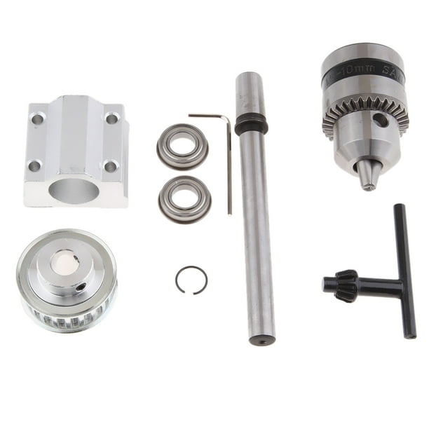 Bench Drill Machine Tool Unpowered Spindle Assembly with B12 Drill