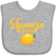 thumbnail image 3 of Inktastic Lemon Squeeze The Day Boys or Girls Baby Bib, 3 of 4