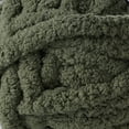 thumbnail image 4 of Crafted by Catherine Chunky Chenille Yarn - 2 Pack (8oz / 227g, 31.7 Yards Each Skein), Olive, Gauge 7 Jumbo, 4 of 10
