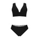 thumbnail image 4 of Tankini para mujer, bikini liso sin espalda, de dos piezas, estilo vendaje, para playa, dos piezas, tankini, 2 piezas, 4 of 9