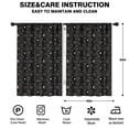 thumbnail image 2 of Blackout Kids Curtains,Black Gold Zodiac Sun Moon Pattern Childrens Insulated Curtains Set Of 2,Bedroom Essentials,Toddler Room Decor 42x63in(106x160cm), 2 of 5