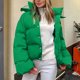 thumbnail image 1 of Pntutb moda mujer Color sólido manga larga a prueba de viento ropa acolchada chaqueta con capucha abrigo Pntutb Pntutb-6232, 1 of 9
