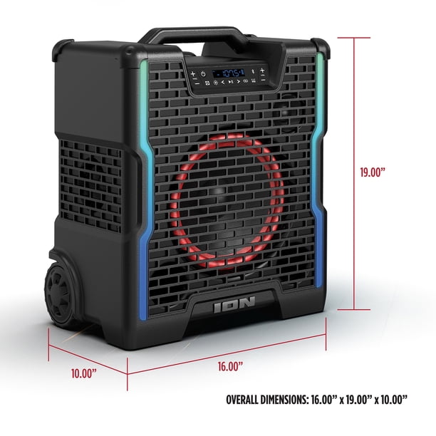 ION Block Rocker Icon All-Terrain Portable Bluetooth Speaker with