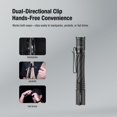 thumbnail image 3 of klarus P2 - Bol&iacute;grafo t&aacute;ctico: 1000 l&uacute;menes, alcance de 900 pies, 2AA o USB-C recargable (bater&iacute;a incluida), IPX8 impermeable, linterna EDC compacta para bo, 3 of 7