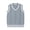Gray, variant on QTBIUQ Knit V-Neck Sweater Waistcoat for Boys Girls Knit Pullover Vest Soft Layering Top Casual School Uniform Outwear