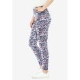 thumbnail image 3 of Woman Within Plus Size Tall Stretch Cotton Printed Legging, 3 of 6