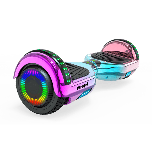 Hoverboard Patineta Eléctrica YOOPI WHEELS HB02 Bluetooth Mochila incluida Multicolor Metálico