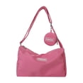 thumbnail image 1 of Bolso bandolera para mujer, portátil, elegante y ligero, tipo hobo. Rosa, 1 of 9