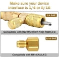 thumbnail image 3 of Herramienta para extraer núcleos de válvulas HVAC, extractor de núcleos de válvulas con núcleos de válvulas, tuercas y adaptadores R410 R32, para R410 R32 R22 R12, 3 of 5