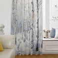thumbnail image 6 of Christmas Tree Sheer Curtains 108 Inches Extra Long, White Winter Xmas Snowflake Light Filering Curtains, Privacy Drapes Simi Floor to Veiling Curtain for Living Room Bedroom Large Window Treatment, 6 of 9