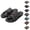 Black, variant on RotHome Women's Barefoot Sandals Zero Drop Wide Toe Box Minimalist Hiking Sandals Ultralight Breathable Strappy Bohemian Summer Beach Footwear