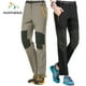thumbnail image 2 of NUONEKO, pantalones elásticos de nailon para senderismo, pantalones impermeables para deportes al aire libre de verano para hombres, pantalones de senderismo para viajes de acampada PN25, 2 of 5