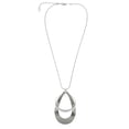 thumbnail image 1 of Mi Amore Glitter Adjustable Pendant-Necklace Silver-Tone, 1 of 3