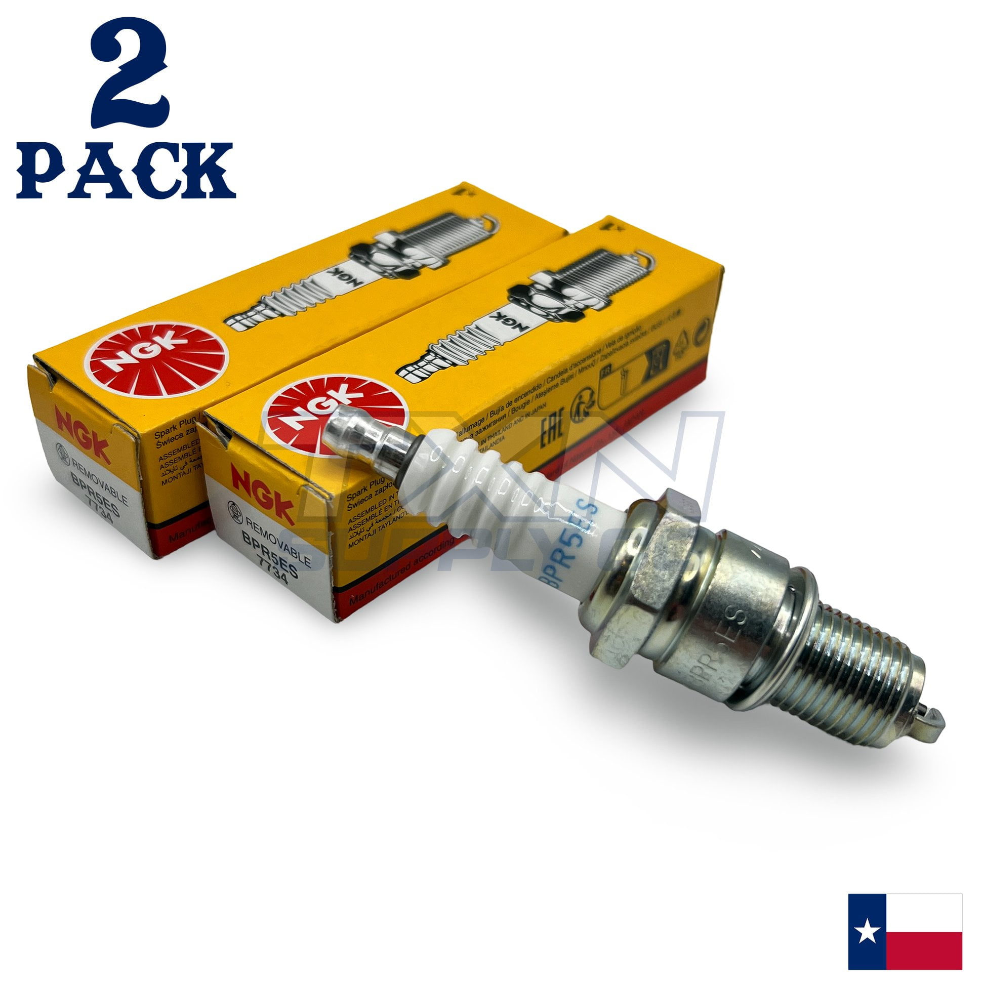 NGK 5574 BPM8Y Spark Plugs 3PACK - Walmart.com