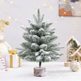 thumbnail image 6 of Wadada Tabletop Mini Christmas Tree Artificial Mini Xmas Pine Tree Miniature Pine Christmas Tree with Linen Base for Christmas Decorations Indoor Home Kitchen Dining Table (17.7 Inch), 6 of 8