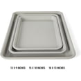 thumbnail image 3 of Legacy 3 Piece 18", 15" and 13" PFA Free Nonstick Cookie Sheet - Taupe, 3 of 7