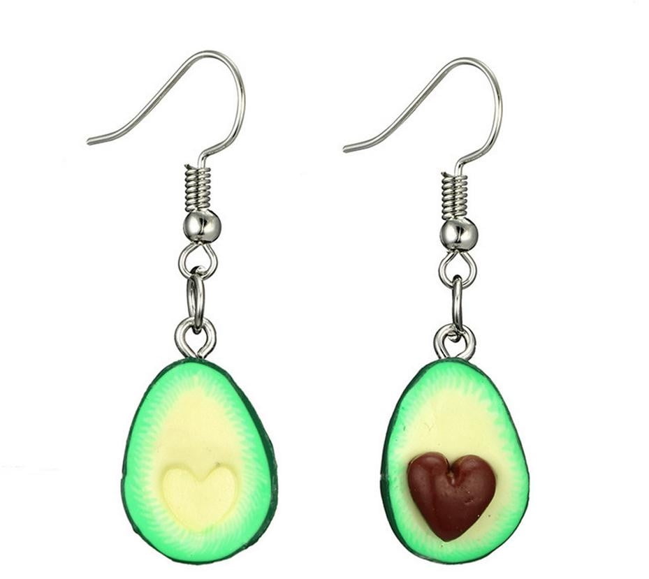 Folzery Miniature Food Green Avocado Friendship Jewelry Earrings BFF Gifts For Walmart.com