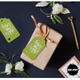 thumbnail image 4 of Inkdotpot Merry And Bright Christmas Bottle Tag Real Silver Foil Favor Hang Tags Pack Of 100, 4 of 6