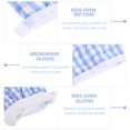thumbnail image 2 of MasteelfCA 2Pcs Kids Oven Mitts Kitchen Heat Resistant Microwave Gloves Kitchen Mitts for Children, 2 of 9