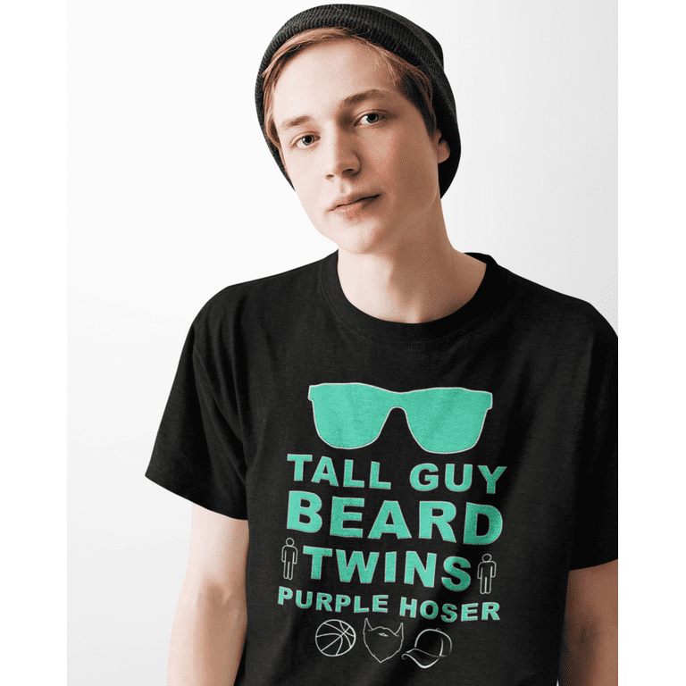 Tall guy beard cheap twins purple hoser