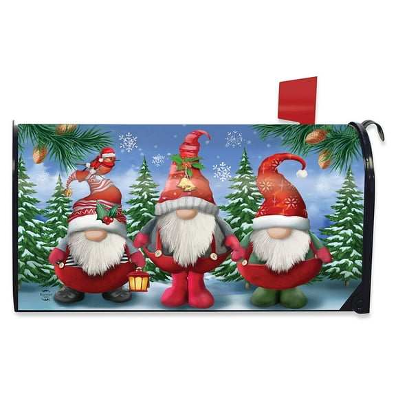 Briarwood Lane Winter Gnomes Christmas Large / Oversized Mailbox Cover