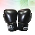 thumbnail image 2 of Miangastore Gants de Boxe pour Enfants avec Doublure en Éponge pour Protéger les Mains Design Élégant Ajustement Réglable Noir PU, 2 of 8