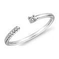 thumbnail image 1 of 0.15 T.C.W Forme Ronde Véritable Diamond Magnifique Mariage Éternité Bande pour les Femmes Solide 950 Taille Platine 3.5, 1 of 7
