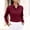 Wine, variant on qucoqpe Women's Classic Long Sleeve Shirt Solid Color Button Down Collared Work Business Blouse Office Casual Top