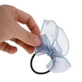 thumbnail image 5 of Unique Bargains 1 Pc Grace Solid Bow Ribbon Hair Elastic Band Blue Purple, 5 of 5