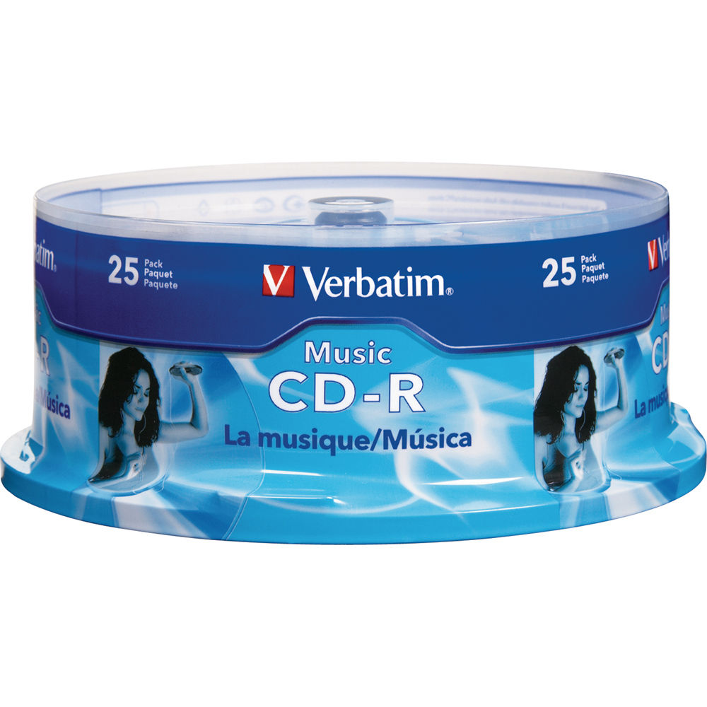 Verbatim Music CDR 700MB Recordable Compact Disc (Spindle Pack of 25