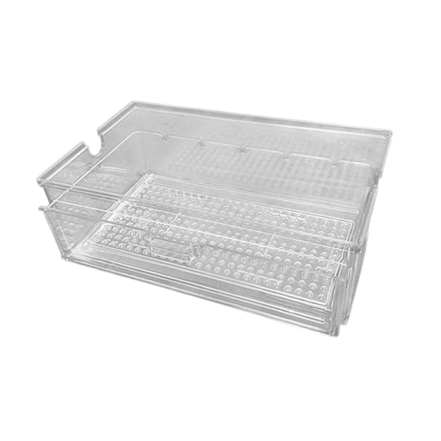 ziyahi Aquarium External Filter Drawer Drip Tray Box Filtration Box Clear Drip Water Flow Clear 30x17x9.5cm
