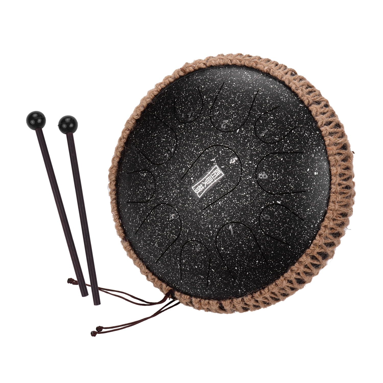 Portable Ethereal Drum 10-inch 11-Note Steel Tongue Drummer Disc Drum 
