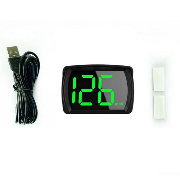 Car HUD Headup Display KM/H MPH GPS Digital Speedometer with LED Large Font Display for