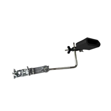 FashionCha Support de Clochette Vache pour Tambour Basse, Support de Montage Ajustable, Pince avec Matériau en Alliage de Zinc pour Expansion Sécurisée de la Batterie, Convient aux Percussions de Jazz et aux Concerts, Noir