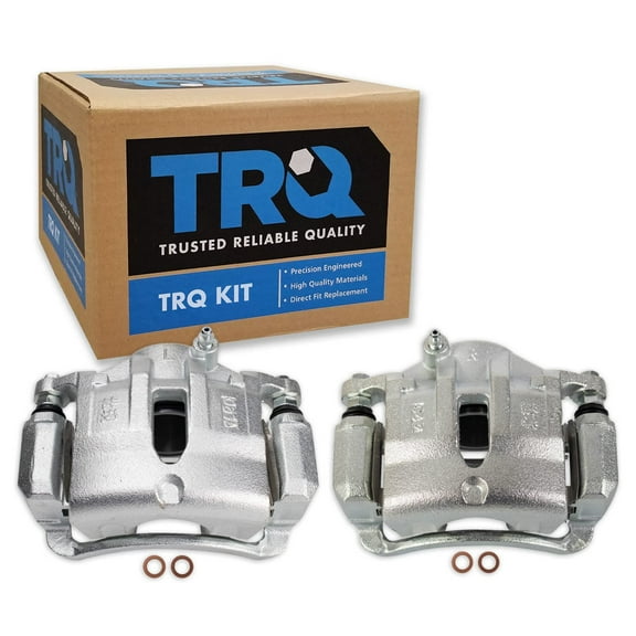 TRQ Front Brake Caliper Set Compatible with 2012-2015 Hyundai Tucson 2012-2016 Kia Sportage