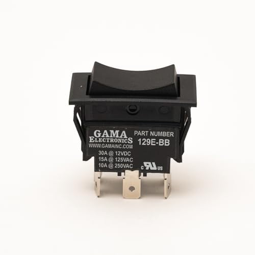 30 Amp DPDT On-Off-On Rocker Switch$$Watercraft