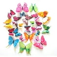 thumbnail image 3 of JilgTeok 2 Packs 12pcs Butterfly Wall Stickers Home Decor Room Decorations for Walls Doors Windows Kids Nursery Bedroom Living Room DIY Decals PVC Stickers, 3 of 5