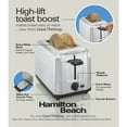 thumbnail image 2 of Hamilton Beach 2-Slice Toaster with Extra-Wide Slots, Toast Boost, Removable Crumb Tray, Stainless Steel, 2 of 7