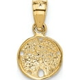 thumbnail image 4 of 14K Yellow Gold Sand Dollar Pendant (15 X 8) Made In United States k2932, 4 of 6