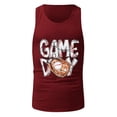 thumbnail image 4 of JAKANYQ Gilet pour Hommes Vêtements de Course d'Été Imprimé Baseball Style Moderne, TG, 4 of 4