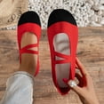 thumbnail image 6 of CAIXAI Walking Shoes Women Orthopedic Dress Shoes for Women Casual Mesh Knitted Shoes for Women Sneakers -On Adjustable Upper Mary Jane Flats Hands Free Sock Shoe, 6 of 8