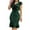 Green, variant on asdoklhq Emerald Green Dress for Women Ladies' Elegant Ruffle Hem Waist Cinching Slim Sequin Dress Black XL