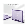 thumbnail image 4 of Étui pour MacBook Air 15 Pouces 2024 2023 Modèle A3114 A2941 avec Puce M3/M2 et Touch ID, Étui Rigide pour Portable avec Béquille Pliable, Peau de Clavier, Protecteur d'Écran, Couvercle pour Appareil Photo, Adaptateur USB‐C, 4 of 7